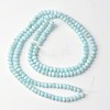 Dyed Natural Freshwater Shell Rondelle Bead Strands BSHE-O016-19A-2