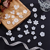 280Pcs 14 Styles Transparent Acrylic Bead Caps FACR-AR0001-03-4