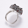 304 Stainless Steel Rings RJEW-E059-12D-2