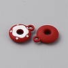 Frosted Painted Colored Alloy Pendants FIND-TAC0010-82I-2