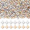 500Pcs 2 Colors CCB Plastic Beads CCB-TA0001-18-1
