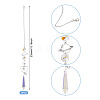 3Pcs Alloy Planet Moon Hanging Ornaments HJEW-TA00367-3