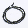 Natural Serpentine/Green Lace Stone Beads Strands X-G-P345-01-4mm-2