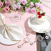 Christmas Theme Glass Beaded Napkin Rings AJEW-SC00032-5
