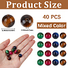 40Pcs Natural Tiger Eye Beads G-PA0002-48-2