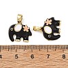 Brass Enamel Pendants KK-T001-04G-D-3
