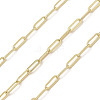 Rack Plating Oval Brass Curb Chains CHC-A010-01G-05-1