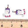 304 Stainless Steel Enamel Charms STAS-L022-289P-3