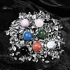 Natural & Synthetic Gemstone Healing Round Ornaments AJEW-FS0001-13A-8