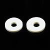 Flat Round Handmade Polymer Clay Beads CLAY-R067-10mm-21-6