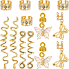 1 Bag Alloy DIY Dreadlock Ring Styling Hair Braiding OHAR-BM0001-08-1