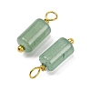 Natural Green Aventurine Cloumn Pendants STAS-H221-04G-01-2