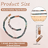 1 Strand Column Natural Indian Agate Beads Strands G-PA0002-31-2