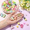 112Pcs 26 Styles Silicone Beads SIL-YW0002-37-5