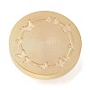 Golden Tone Round Brass Stamp Heads AJEW-H149-05G-01-2