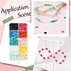 800Pcs 10 Colors Opaque Acrylic Slide Charms OACR-SC0001-36A-5