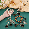 3Pcs Wood Beads Pendant Decoration HJEW-OC00084-3