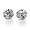 Alloy Rhinestone European Beads FIND-N009-09P-2