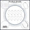 304 Stainless Steel S Hook Findings STAS-PH0016-02-6