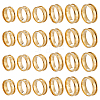 24Pcs 6 Styles 201 Stainless Steel Grooved Finger Ring Settings STAS-ME0003-12G-1