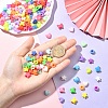 900Pcs 5 Styles Opaque & Transparent Plastic Beads KY-YW0002-26-5