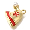 Christmas Theme Alloy Enamel Pendants ENAM-B025-01B-01G-2