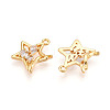 Brass Micro Pave Cubic Zirconia Pendants KK-N261-116C-G-2