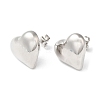 Rack Plating Brass Heart Stud Earrings EJEW-Q766-02P-1