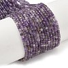 Faceted Natural Amethyst Beads Strands G-RM250101-E21-1