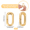 10Pcs Brass Spring Gate Rings KK-BBC0015-57G-02-2