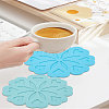 2Pcs 2 Colors Silicone Placemats AJEW-LP0001-46B-3