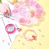 DIY Round & Flower & Heart Acrylic & ABS Plastic Imitation Pearl Beads Bracelets Making Kits DIY-FS0006-48-8
