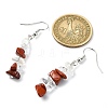 Natural & Synthetic Mixed Stone Chip Dangle Earrings Set for Women EJEW-JE06247-2