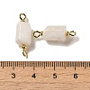 Natural Quartz Crystal Connector Charms FIND-C046-10C-G-3