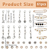 Alloy Pendants & Alloy Safety Pin Brooch AJEW-SP0002-03B-2
