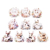 10Pcs 10 Styles Waterproof PET Stickers Set DIY-M002-01E-2