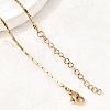 1.3MM 304 Stainless Steel Boston Link Chains Necklaces for Women Men NJEW-Z115-12G-03-2