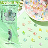 93G Frosted Acrylic Bead Caps FACR-YW0001-10I-3