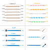 BENECREAT Professional DIY Stainless Steel Polymer Clay Tools and UV Gel Painting Nail Art Dotting Pen TOOL-BC0008-13P-2