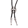 Oval Synthetic Turquoise Laria Necklace for Men Women NJEW-WH0011-17AS-3