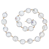Pearl & 304 Stainless Steel Link Chain AJEW-PH01617-1