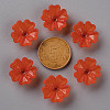 Transparent Frosted Acrylic Bead Caps X-MACR-S371-04A-726-3