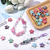 50Pcs Rainbow Iridescent Printed Opaque Acrylic Beads OACR-SP0002-13A-4