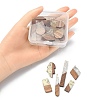 20Pcs 10 Styles Transparent Resin & Walnut Wood Pendants RESI-YW0001-30-5