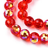 Transparent Electroplate Glass Beads Strands EGLA-TAC0006-05B-3