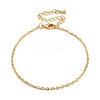 Adjustable Rack Plating Brass Cable Chain Bracelets for Women BJEW-G735-17G-4