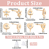 16Pcs Brass Micro Pave Clear Cubic Zirconia Stud Earring Findings MAK-BBC0001-19B-2