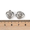304 Stainless Steel Pendant Cabochon Settings STAS-L022-534P-3