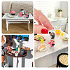 16Pcs 4 Colors Resin Coffee Model Ornaments AJEW-TA0002-79-7