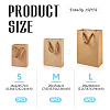 15Pcs 3 Styles Rectangle Kraft Paper Bags with Handle AJEW-TA0001-92-5